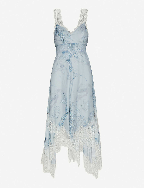 all saints satin dress