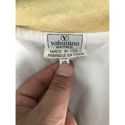 Pre-owned Valentino Mid-length Dress In Beige