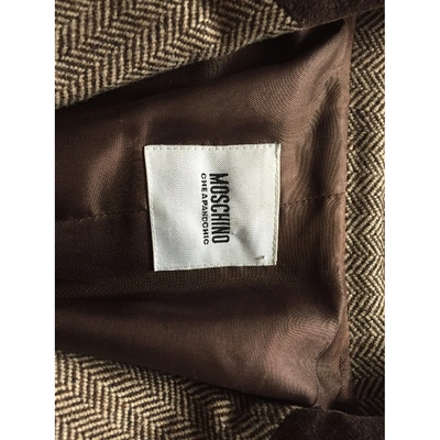 Pre-owned Moschino Cheap And Chic Brown Wool Jacket