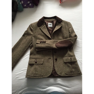 Pre-owned Moschino Cheap And Chic Brown Wool Jacket
