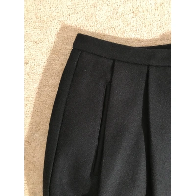 Pre-owned Mads Nørgaard Wool Mini Skirt In Black