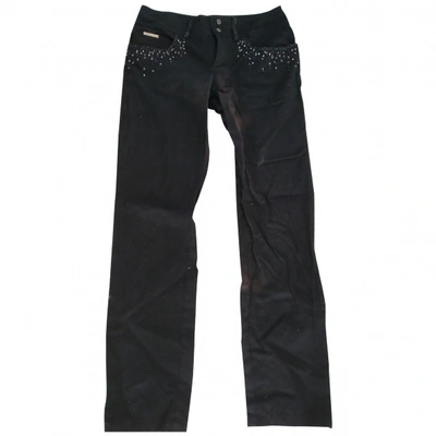 Pre-owned Ermanno Scervino Straight Jeans In Black