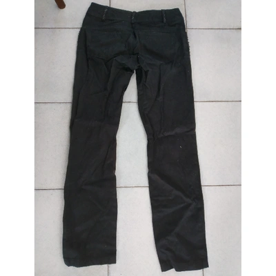 Pre-owned Ermanno Scervino Straight Jeans In Black