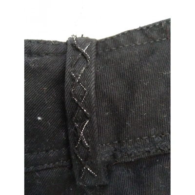 Pre-owned Ermanno Scervino Straight Jeans In Black