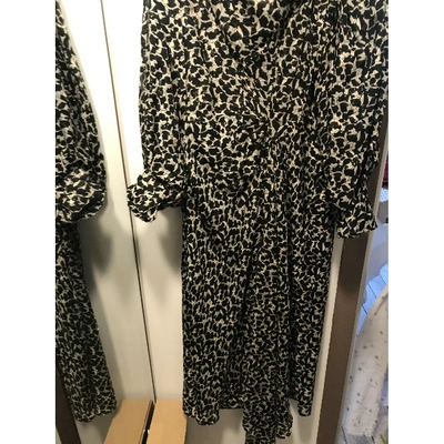 Pre-owned Isabel Marant Silk Mid-length Dress In Black