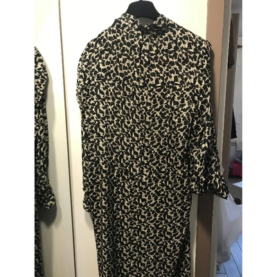 Pre-owned Isabel Marant Silk Mid-length Dress In Black