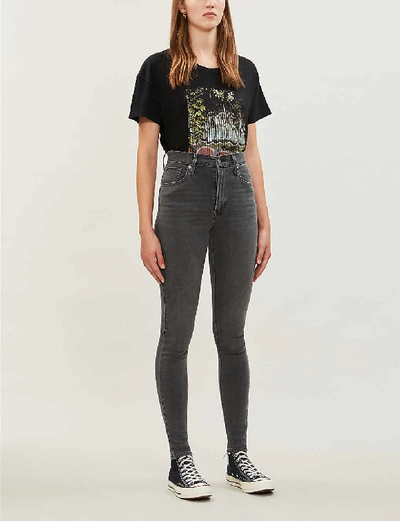 Levi's Mile High Faded Skinny High-rise Jeans In Smoke Show | ModeSens