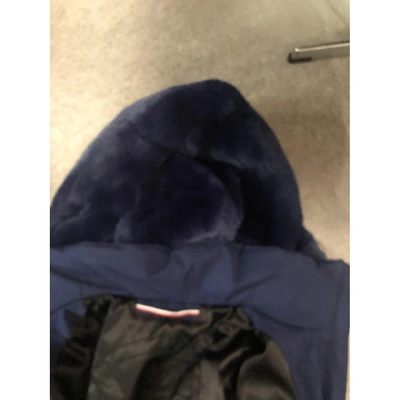 Pre-owned Fusalp Blue Leather Jacket