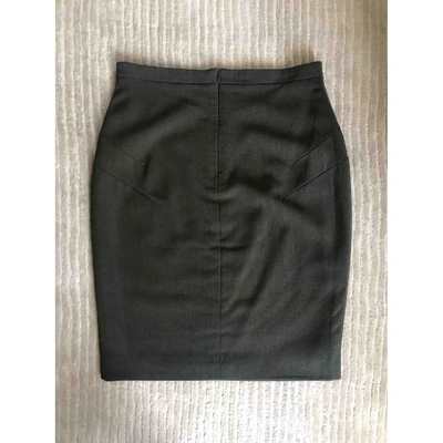 Pre-owned Jil Sander Khaki Wool Skirt