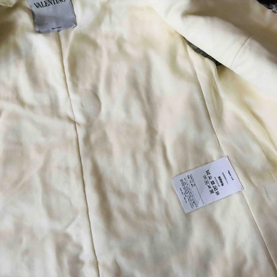 Pre-owned Valentino White Mongolian Lamb Jacket