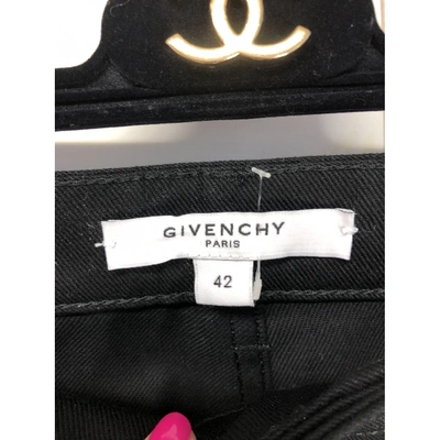 Pre-owned Givenchy Straight Jeans In Black