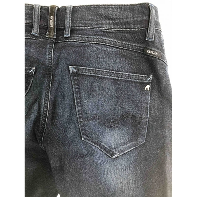 Pre-owned Replay Blue Denim - Jeans Trousers