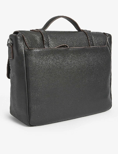 Shop Ted Baker Pebbled Leather Satchel Bag