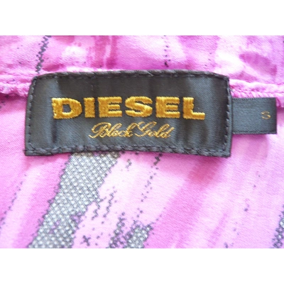 Pre-owned Diesel Silk Mid-length Dress In Pink
