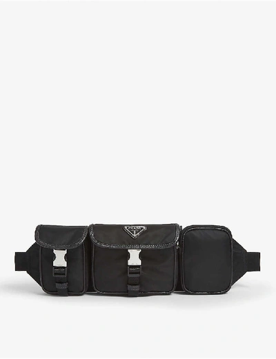 Shop Prada Triple Pocket Belt Bag