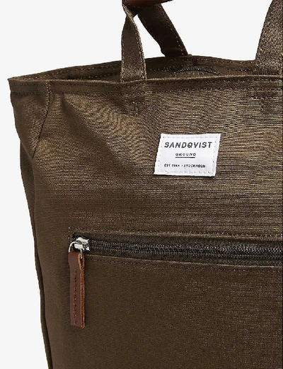 Shop Sandqvist Tony Ground Backpack In Olive