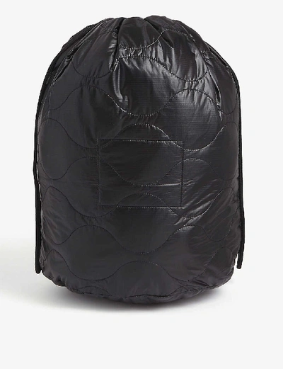 Shop The Soloist Poem Quilted Nylon Shell Drawstring Bag In Black