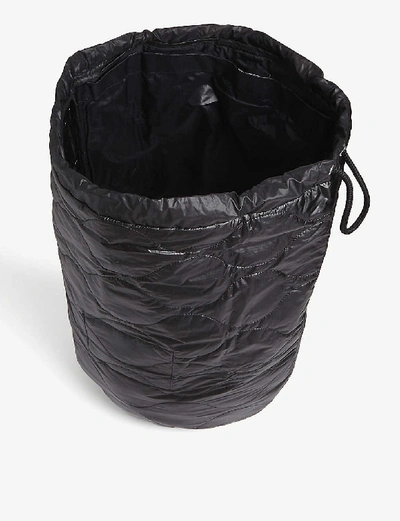Shop The Soloist Poem Quilted Nylon Shell Drawstring Bag In Black