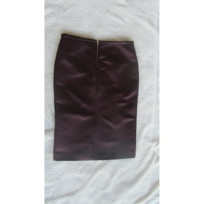 Pre-owned Rochas Mid-length Skirt In Burgundy