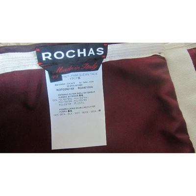 Pre-owned Rochas Mid-length Skirt In Burgundy