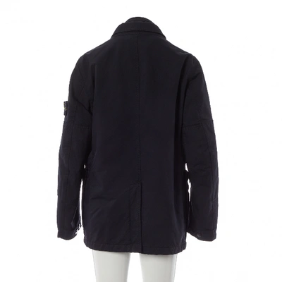 Pre-owned Stone Island Navy Polyester Coat