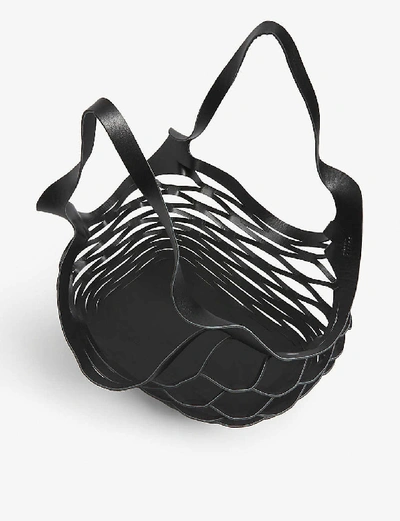 Shop Kenzo Jellyfish Basket Tote Bag In Black