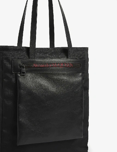 Shop Alexander Mcqueen City Tote Bag In Black