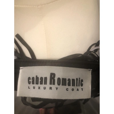 Pre-owned Caban Romantic Leather Blazer In Black