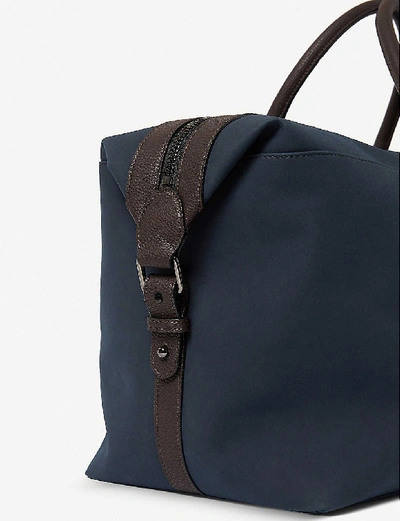 Shop Ted Baker Ruisse Textile Holdall In Navy