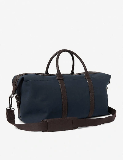 Shop Ted Baker Ruisse Textile Holdall In Navy