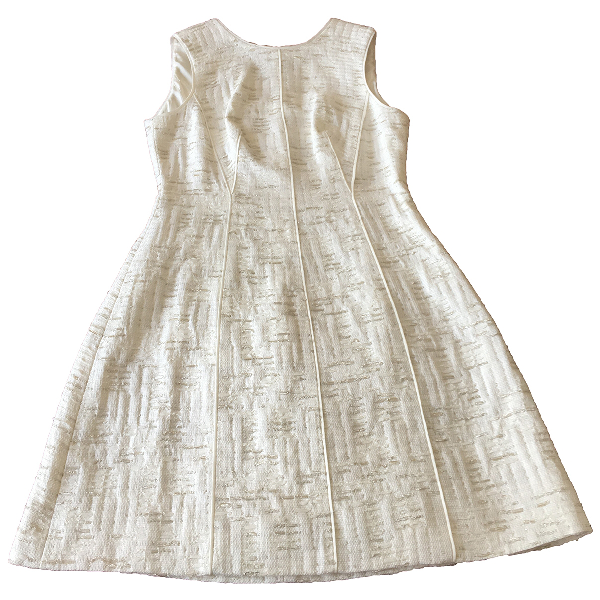 oscar de la renta white dress