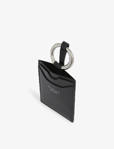 Shop Acne Studios Aelin Lanyard Card Holder In Black