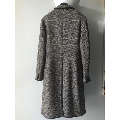 Pre-owned Moschino Camel Wool Coat