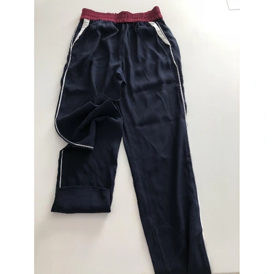 Pre-owned Sandro Trousers In Multicolour