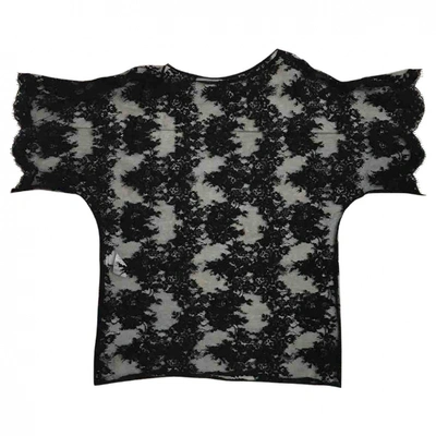 Pre-owned Dolce & Gabbana Lace Blouse In Black