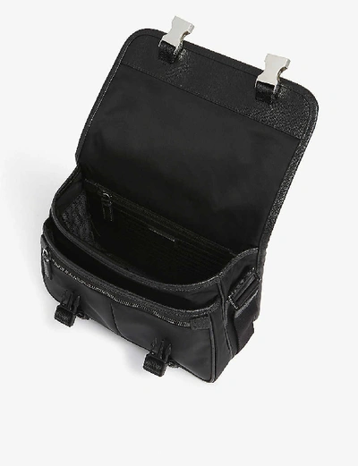 Shop Prada Crossbody Messenger Bag In Black