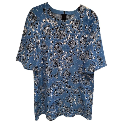 Pre-owned Mulberry Silk Mini Dress In Blue