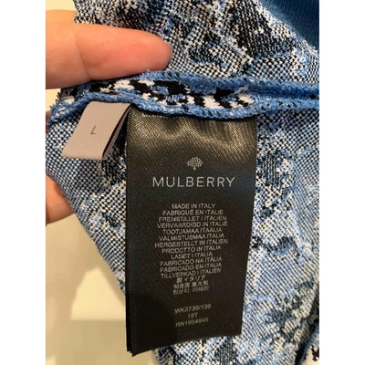 Pre-owned Mulberry Silk Mini Dress In Blue