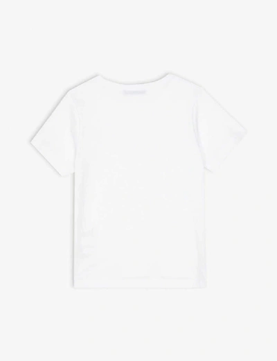 Shop Acne Studios Nash Cotton T-shirt 3-10 Years In Optic White