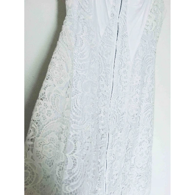 Pre-owned Marios Schwab Mid-length Dress In White
