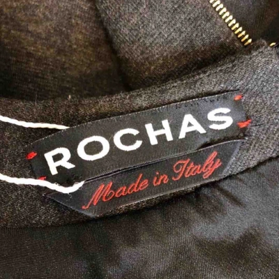 Pre-owned Rochas Black Wool Dress