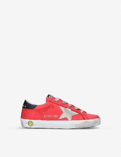 Shop Golden Goose Superstar B54 Star-patch Leather Trainers 6-9 Years