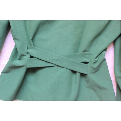 Pre-owned Moschino Green Cotton Jacket