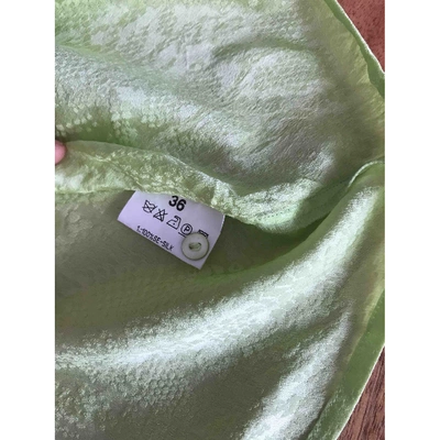 Pre-owned Escada Silk Vest In Green