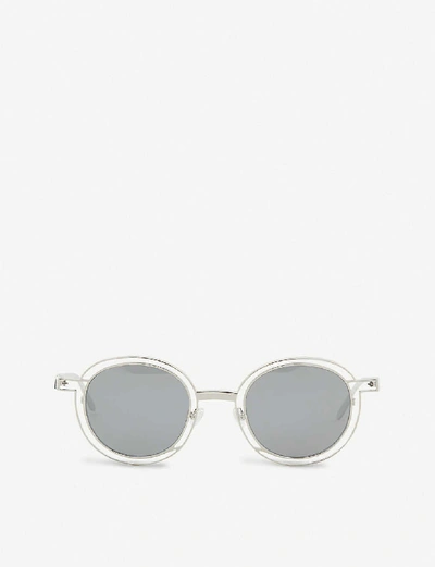 Shop Thierry Lasry Probably Round-frame Sunglasses In Silver
