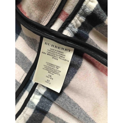 Pre-owned Burberry Wool Dufflecoat In Grey