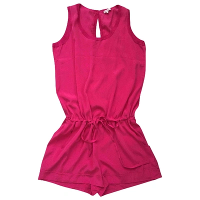 Pre-owned P.a.r.o.s.h Silk Jumpsuit In Pink