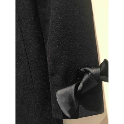 Pre-owned Frankie Morello Wool Coat In Black