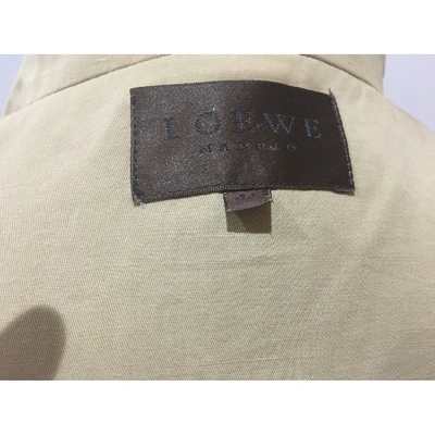 Pre-owned Loewe Camel Cotton Jacket