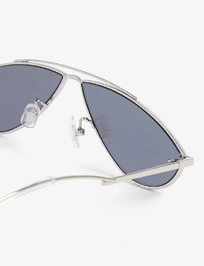 Shop Gentle Monster Kujo 02 Oval-frame Sunglasses In Silver